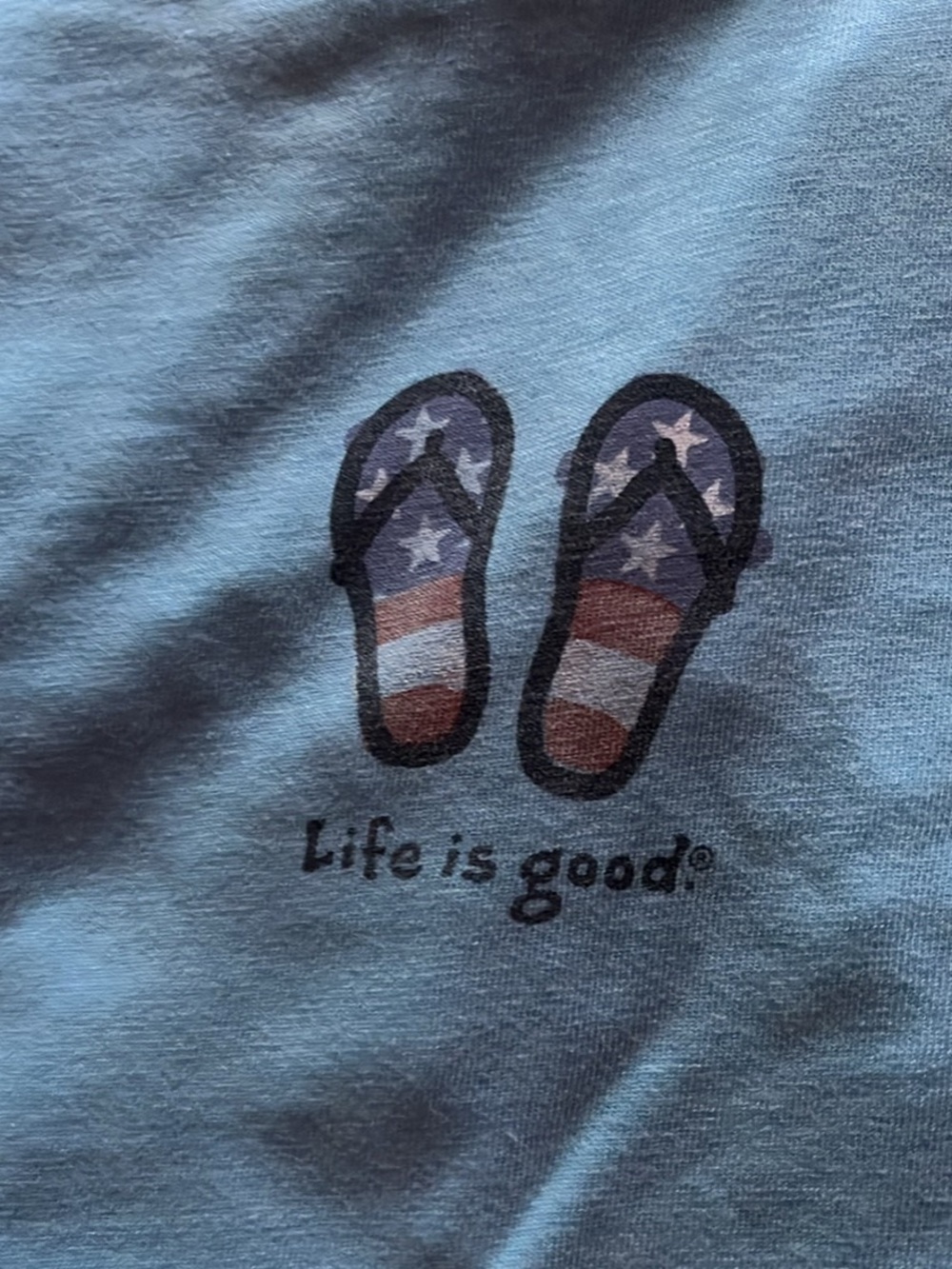Life is Good T-shirt Blue & Lavender - Picture 2 of 9